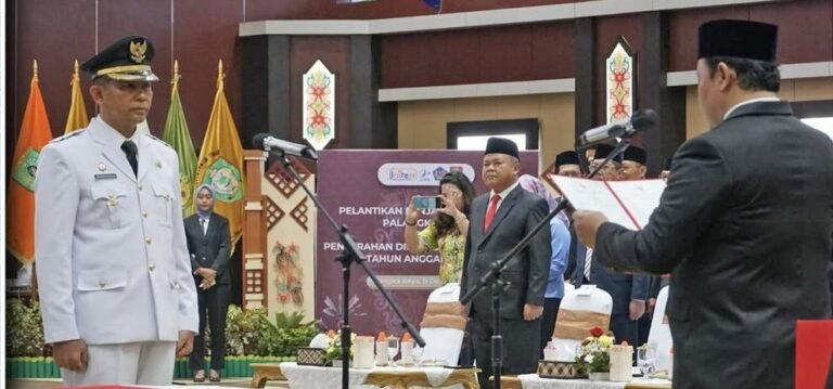 pelantikan Pj Wali Kota Palangka Raya