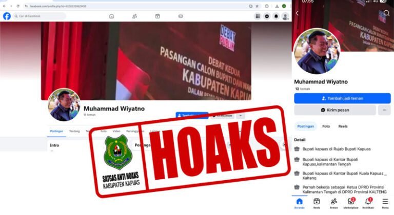 1411.Akun Palsu Catut Nama Bupati Kapuas, Pemkab Keluarkan Peringatan Resmi