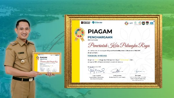 0502.Komitmen Pemko Palangka Raya Terapkan Prinsip SDGs Berbuah Penghargaan Nasional