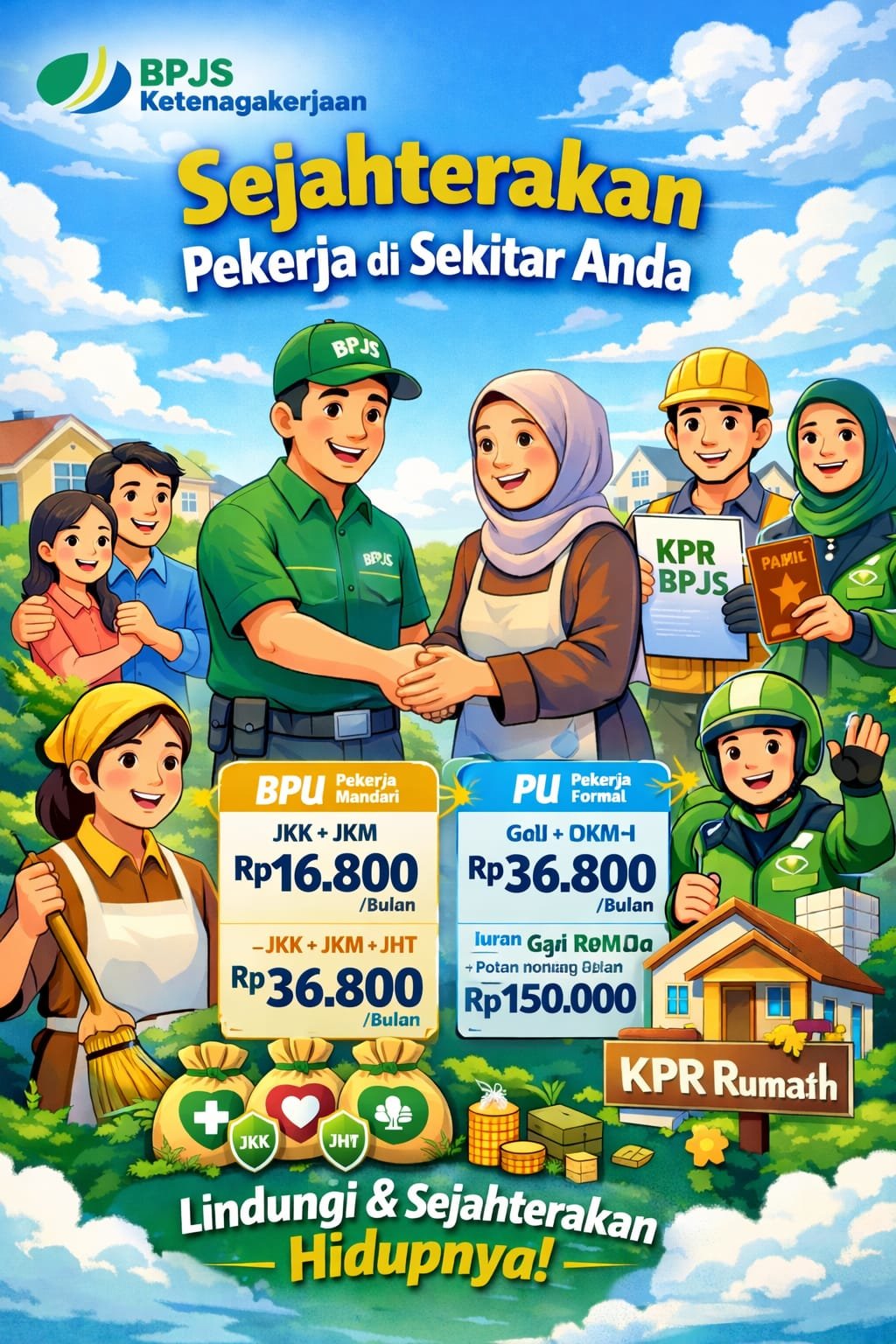 1802.BPJS Ketenagakerjaan Ajak Masyarakat Lindungi Pekerja Rentan melalui Program Sertakan