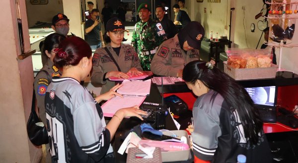 2202.Tiga THM di Palangka Raya Terjaring Razia Tengah Malam