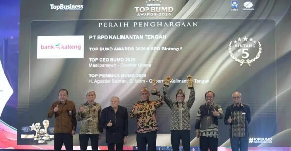 1404.Bank Kalteng Boyong Bintang 5 TOP BUMD Awards 2026