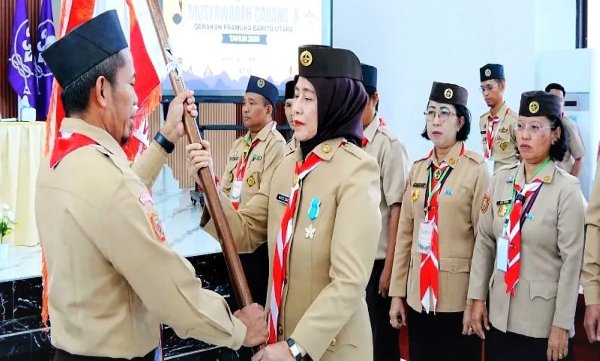 0703.Maya Savitri Shalahuddin Pimpin Kwarcab Pramuka Barito Utara