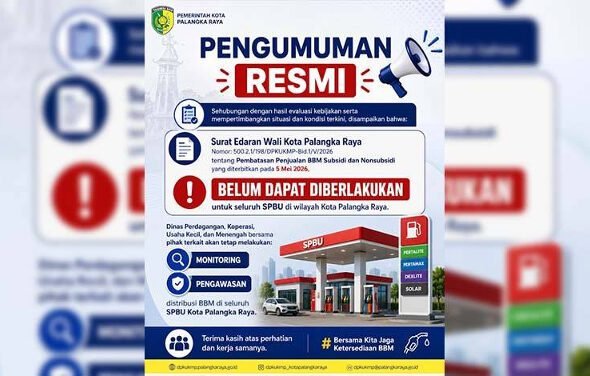 0705.Pemko Palangka Raya Tunda Pembatasan BBM