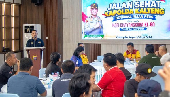 1206.PWI Kalteng Apresiasi Ruang Komunikasi yang Dibangun Polda Kalteng