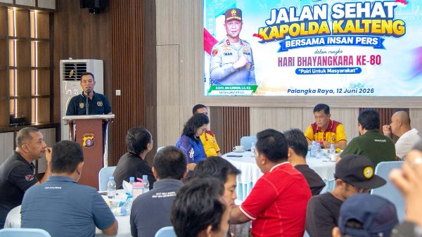 1206.PWI Kalteng Apresiasi Ruang Komunikasi yang Dibangun Polda Kalteng