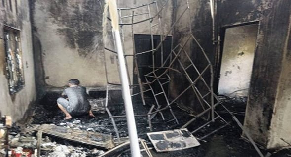 2806.Rumah di Desa Timpah Ludes Terbakar