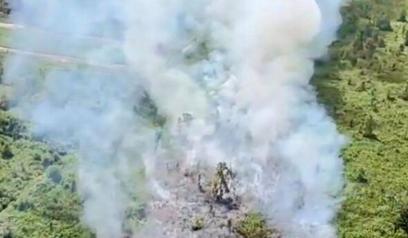 0807.BPBD Kotim Minta Helikopter Water Bombing Tangani Karhutla