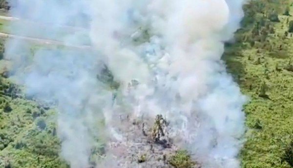 0807.BPBD Kotim Minta Helikopter Water Bombing Tangani Karhutla