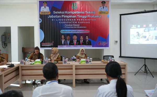 2007.Sembilan ASN Bersaing Isi Dua Jabatan Strategis di Pemkab Kapuas