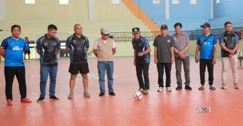 1207.Mempererat Silaturahmi Wartawan, Wabup Murung Raya Buka Turnamen Futsal PWI