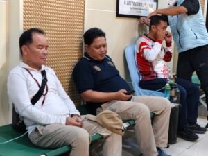 Ruang Oksigen Pemprov Kalteng di RTH Bundaran Telawang, Palangka Raya, melayani warga terdampak kabut asap.