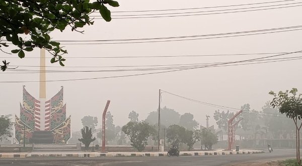 0910.Kabut Asap Selimuti Kuala Kapuas, Mantangai Catat